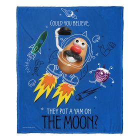 Hasbro Potato Head Silk Touch Throw Blanket, 50" x 60", A Yam on the Moon