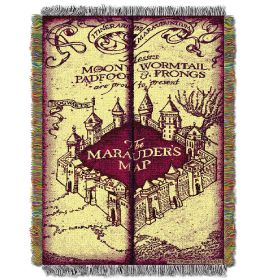Harry Potter Marauders Map Licensed 48"x 60" Woven Tapestry Throw