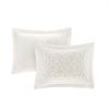 3 Piece Tufted Cotton Chenille Bedspread Set Off-White King/Cal King