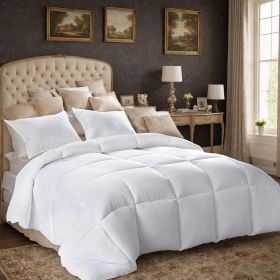 All-polyester Brushed Single Quilt Core Lattice Quilting With Microfiber Filling,  Suitable For All Seasons, Down Quilt Alternative, Breathable A (Option: 263cmx229cm 3pcs)