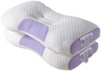 2pcs Knitted SPA Massage Neck Pillow, Cervical Orthopedic Neck Pillow, Soft, Adjustable Ergonomic Contour Support Pillow, Pillow Core