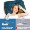 2pcs Knitted SPA Massage Neck Pillow, Cervical Orthopedic Neck Pillow, Soft, Adjustable Ergonomic Contour Support Pillow, Pillow Core